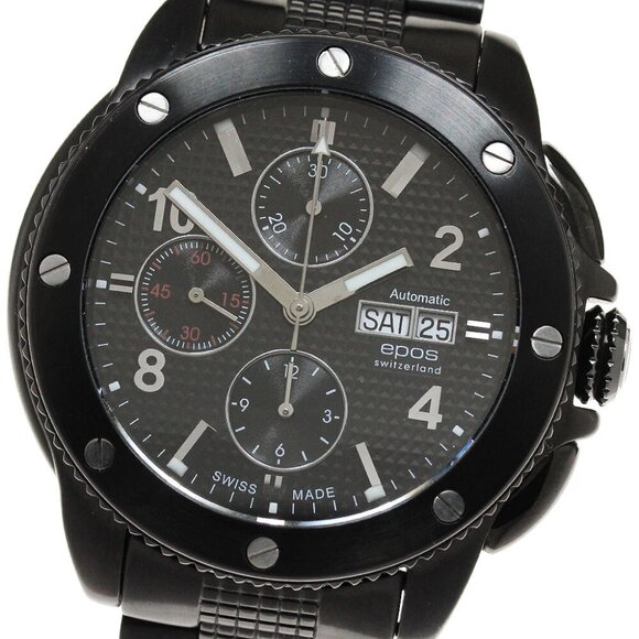 EPOS 3388SBBKR Chronograph day date black Dial Automatic Men's Watch_845960 - Picture 3 of 6
